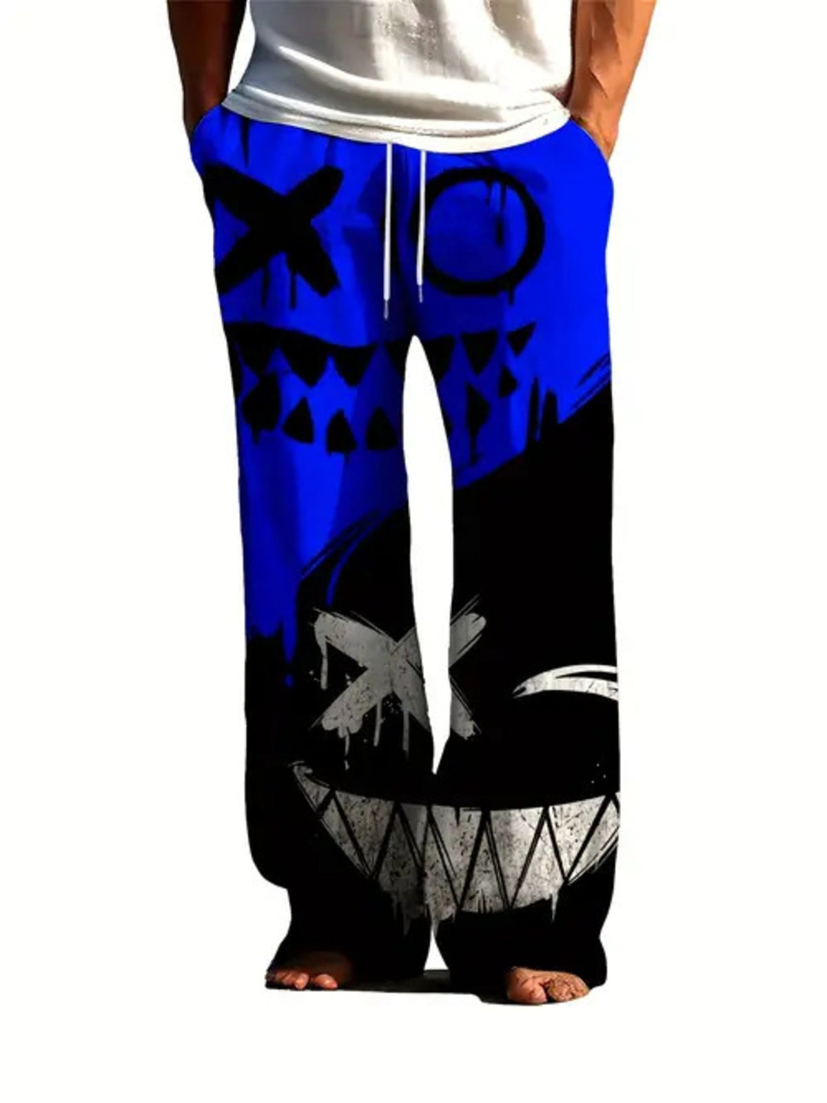 Men's printed loose fit pants