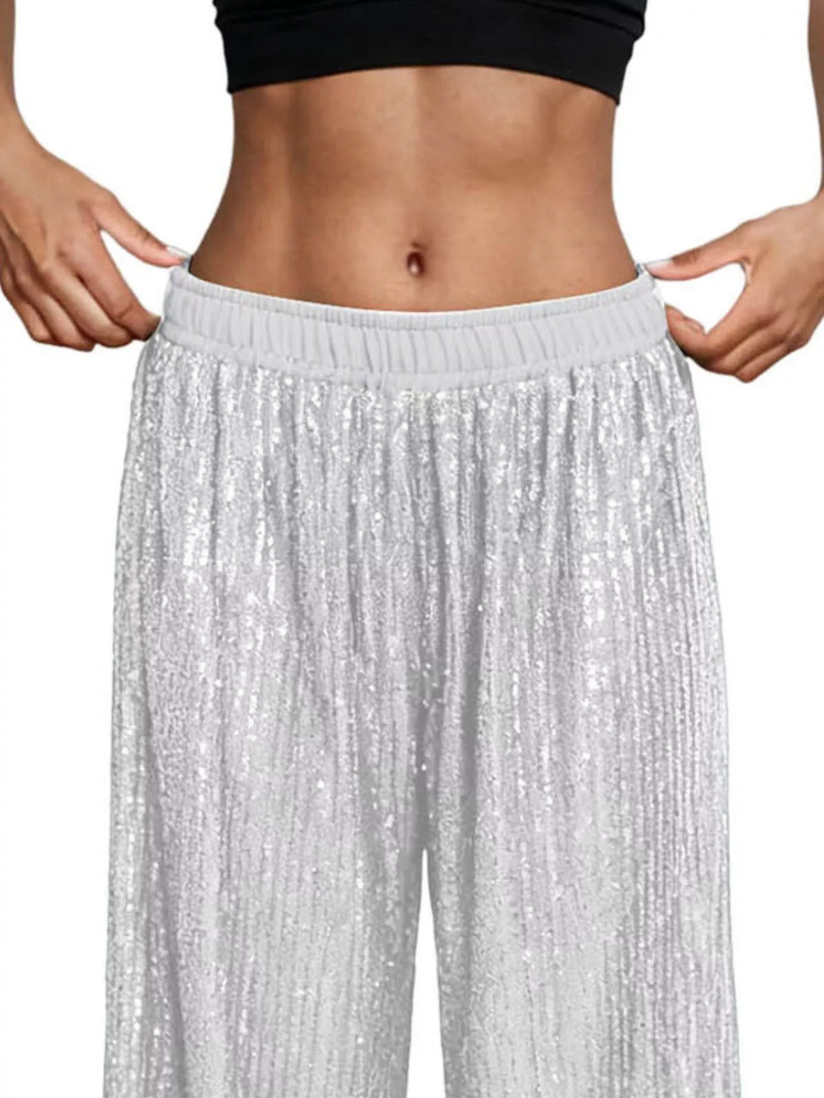 Sequin Wide-Leg Pants — product image 8