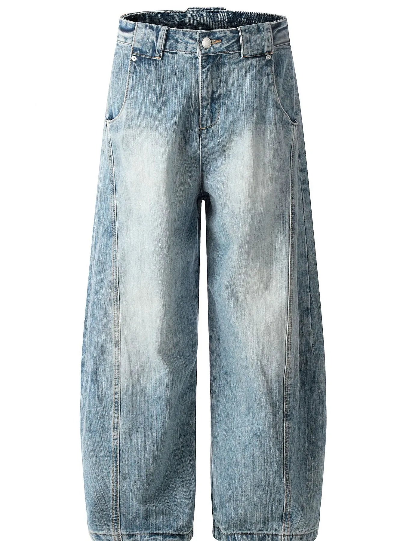 Men's wide leg baggy jeans