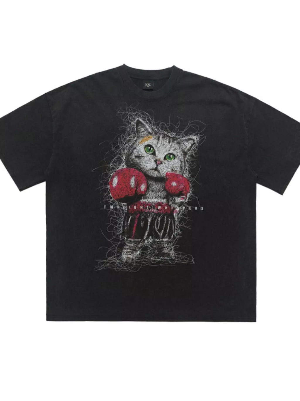 Men's Cat Graphic Vintage Wash T-Shirt — product image 5