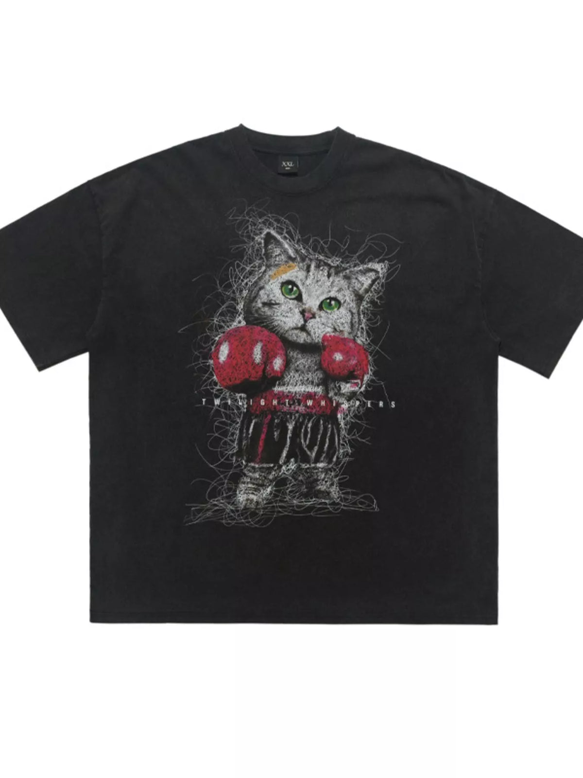 Men's Cat Graphic Vintage Wash T-Shirt — product image 5