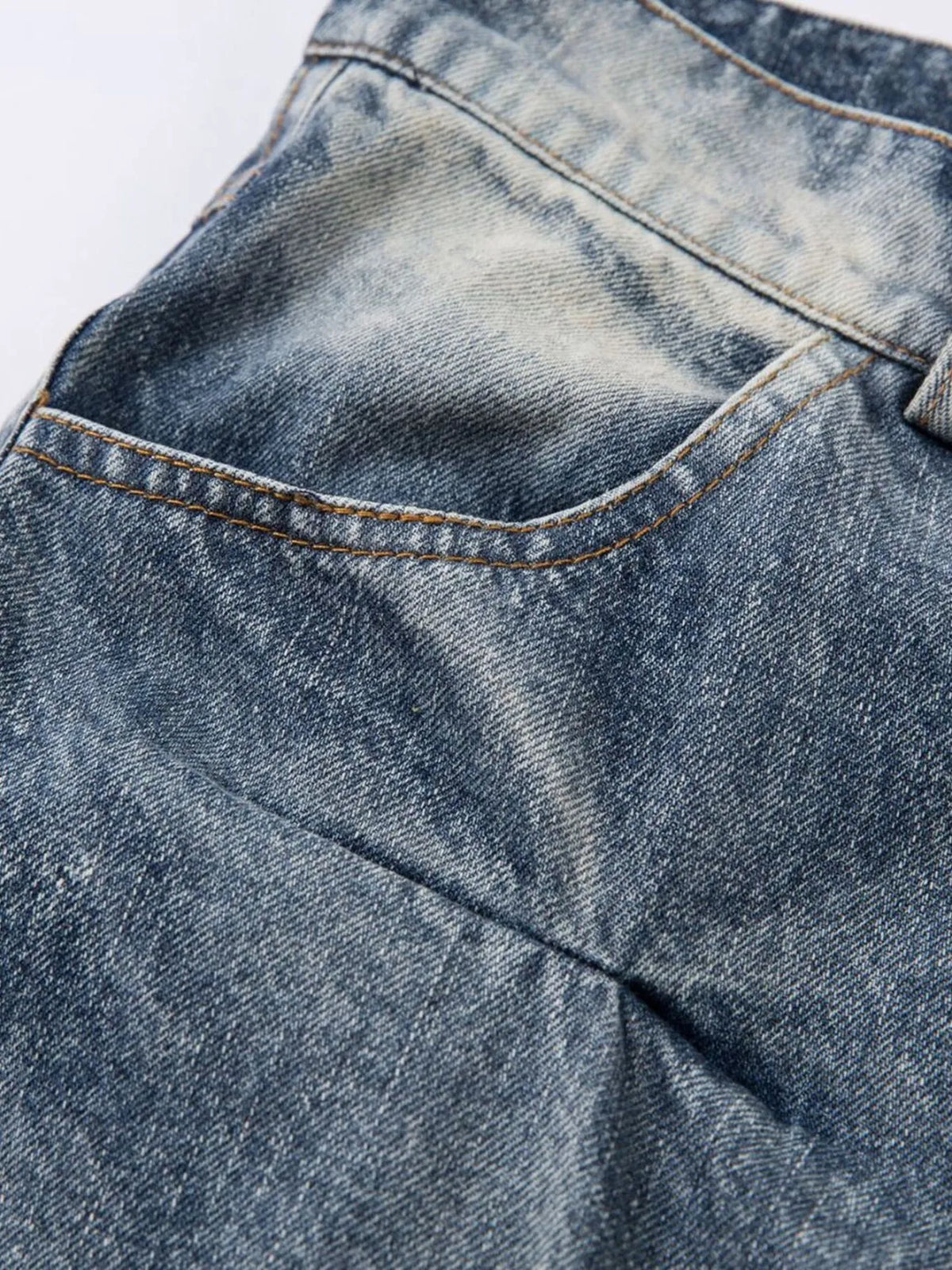 Men's Ruched Wide Leg Jeans — product image 7