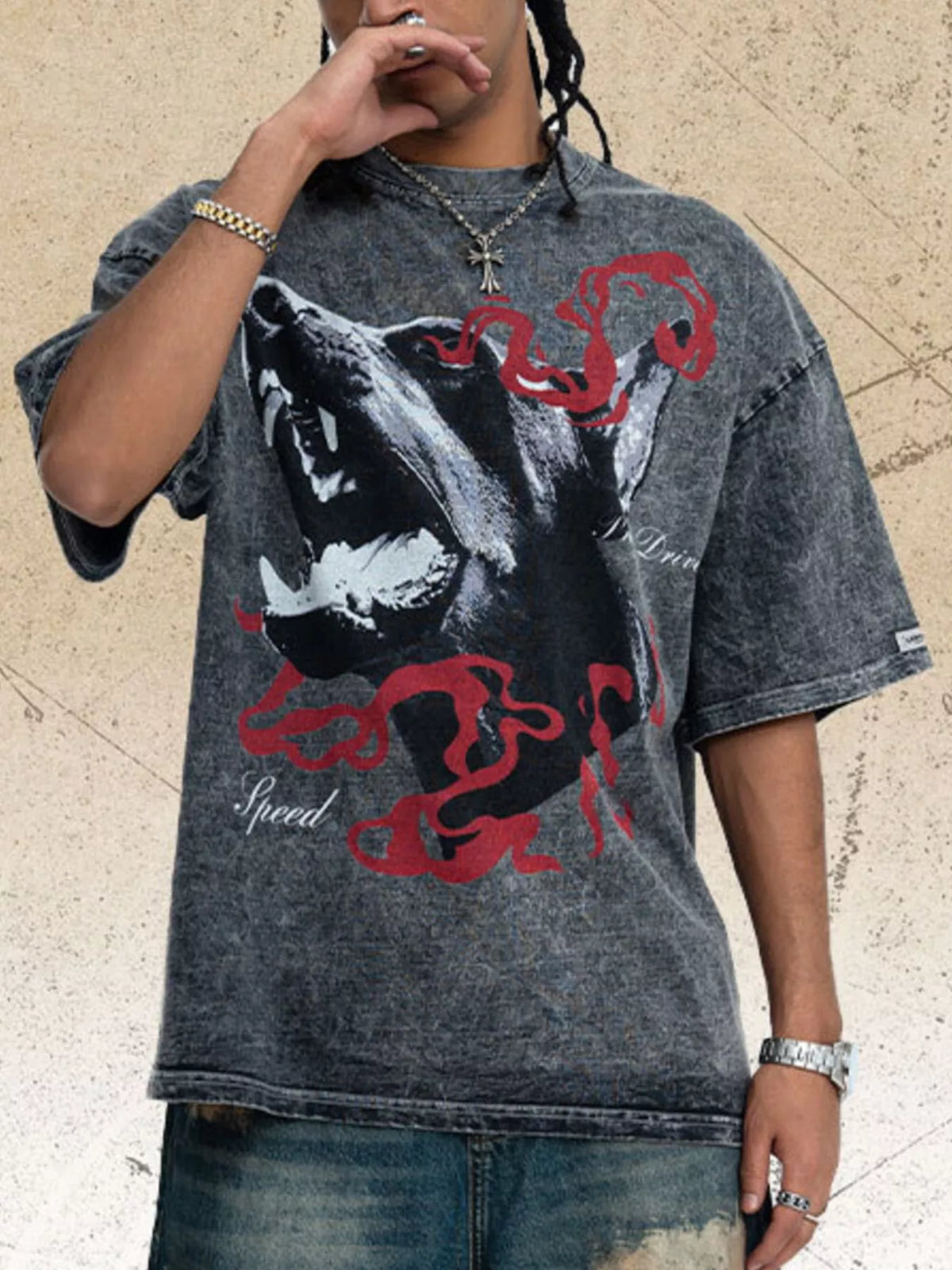 Men's vintage wash graphic t-shirt