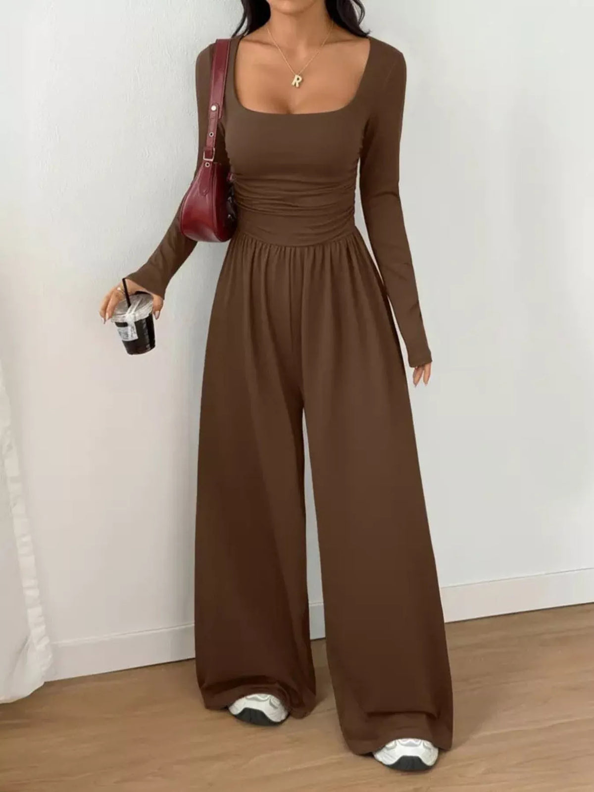 Scoop Neck Wide Leg Jumpsuit — product image 8