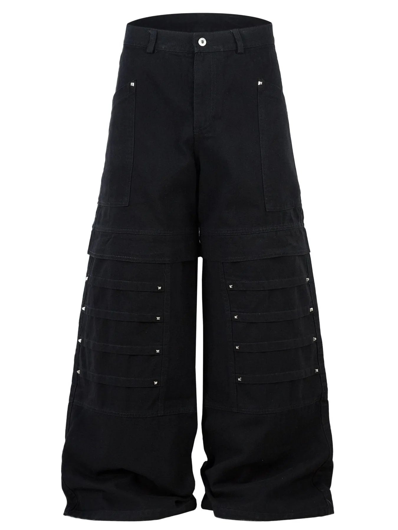 Men's wide leg cargo jeans