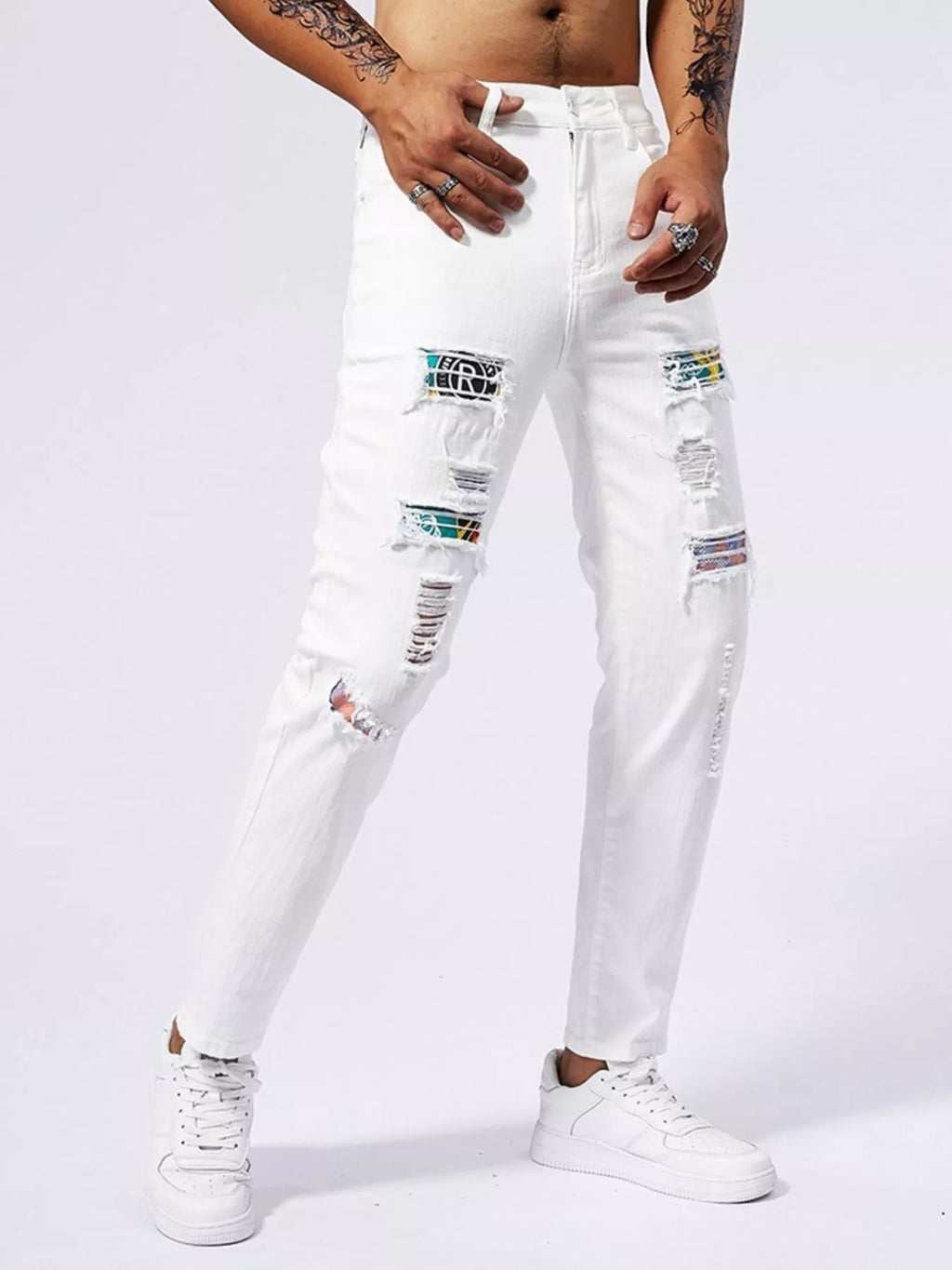 Men's Distressed Slim Fit Jeans — product image 3