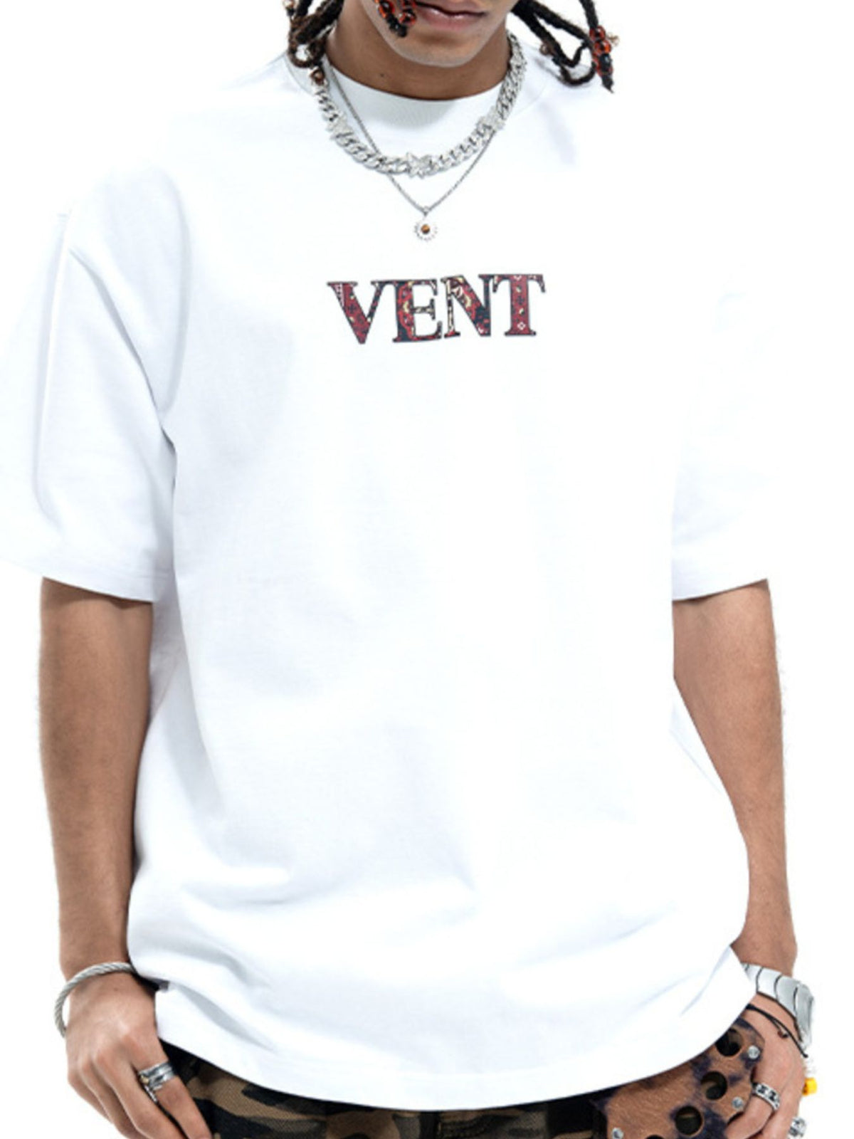 Men's Graphic Round Neck Oversized T-Shirt — product image 5