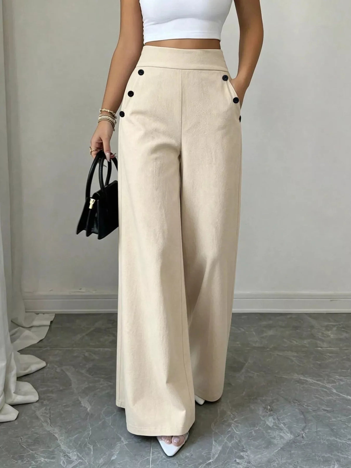High-Waisted Wide-Leg Pants — product image 3
