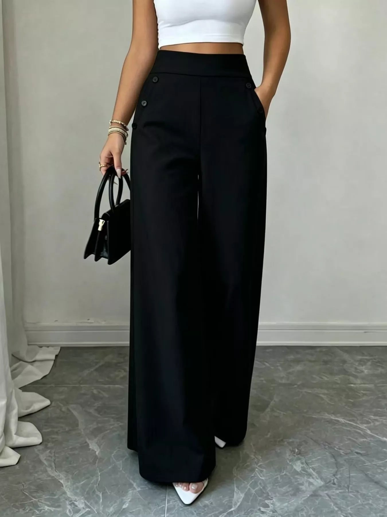 High-Waisted Wide-Leg Pants — product image 5