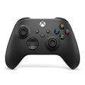 Xbox wireless controller in Carbon Black with textured grip, front view