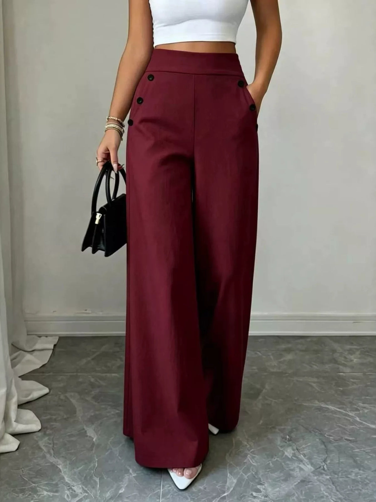 High-Waisted Wide-Leg Pants — product image 7
