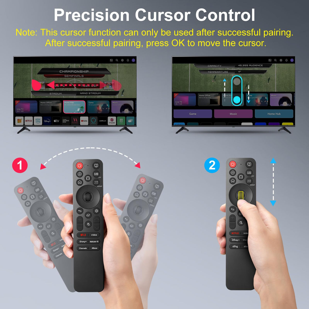 Replacement TV Remote Control — Roku, TCL, Onn, Samsung & LG — product image 78