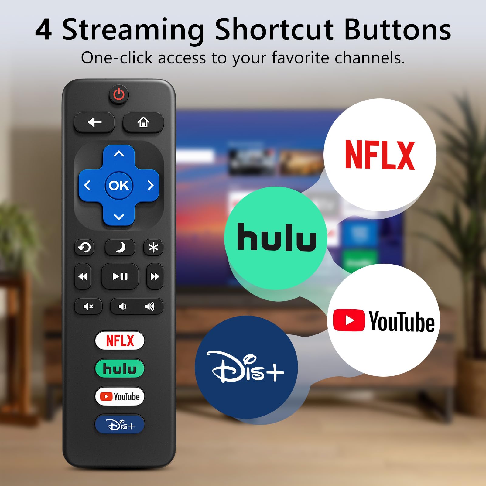 Replacement TV Remote Control — Roku, TCL, Onn, Samsung & LG — product image 13