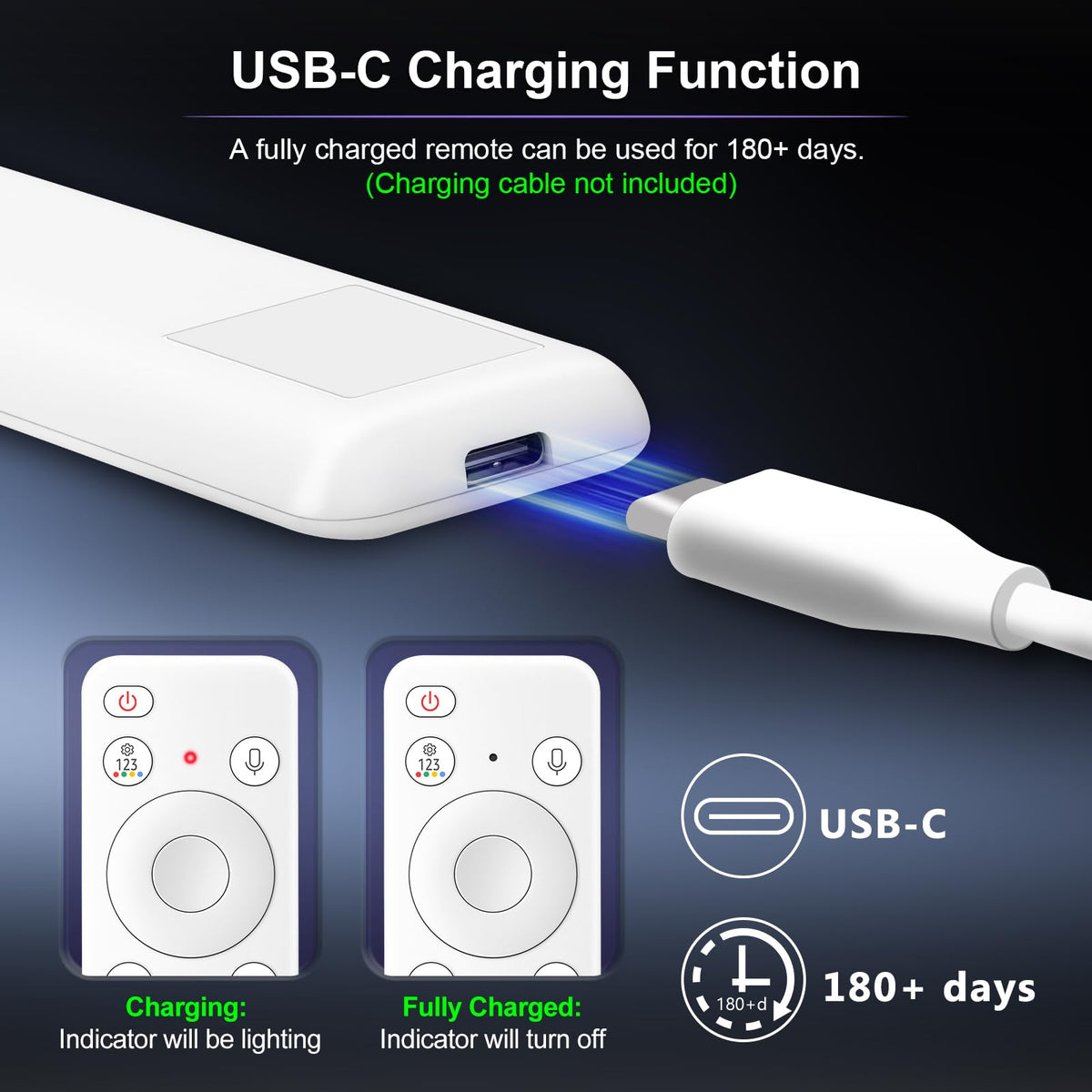Replacement TV Remote Control — Roku, TCL, Onn, Samsung & LG — product image 21