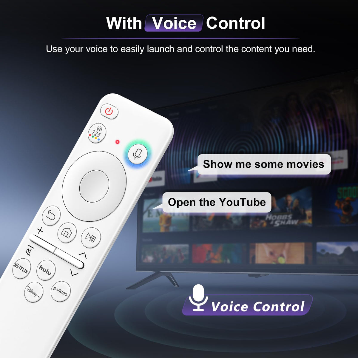 Replacement TV Remote Control — Roku, TCL, Onn, Samsung & LG — product image 22