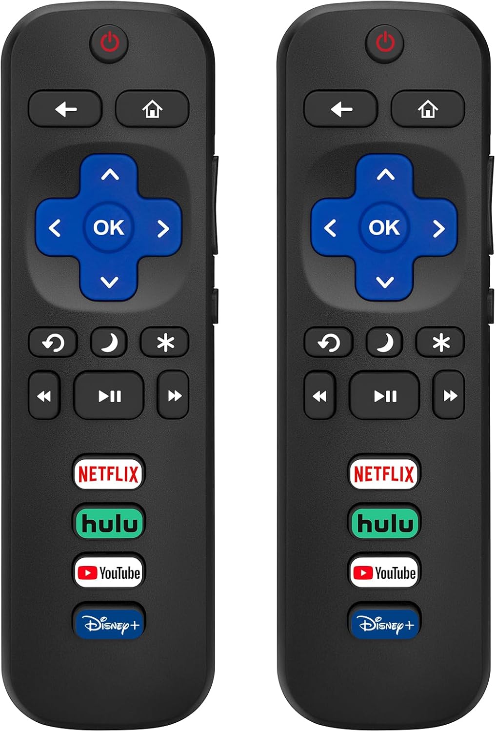 Replacement TV remote control for Roku, TCL and Onn televisions
