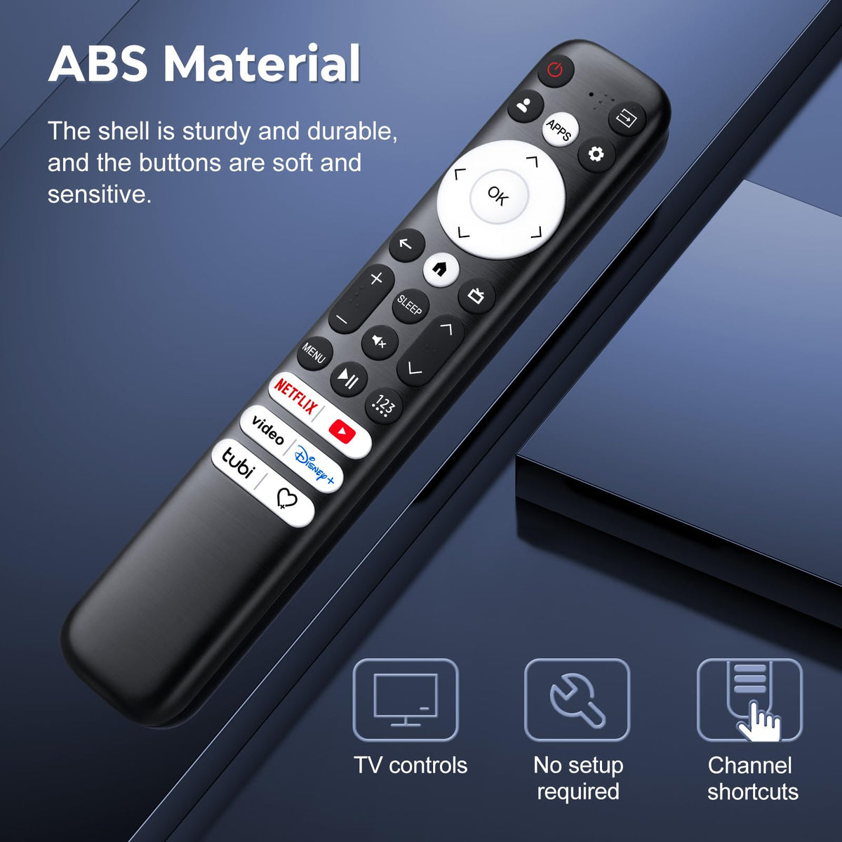 Replacement TV Remote Control — Roku, TCL, Onn, Samsung & LG — product image 70