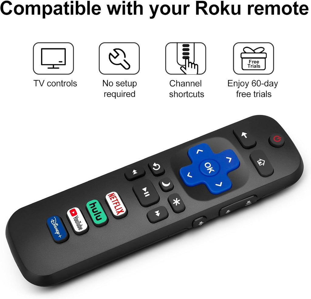 Replacement TV Remote Control — Roku, TCL, Onn, Samsung & LG — product image 43