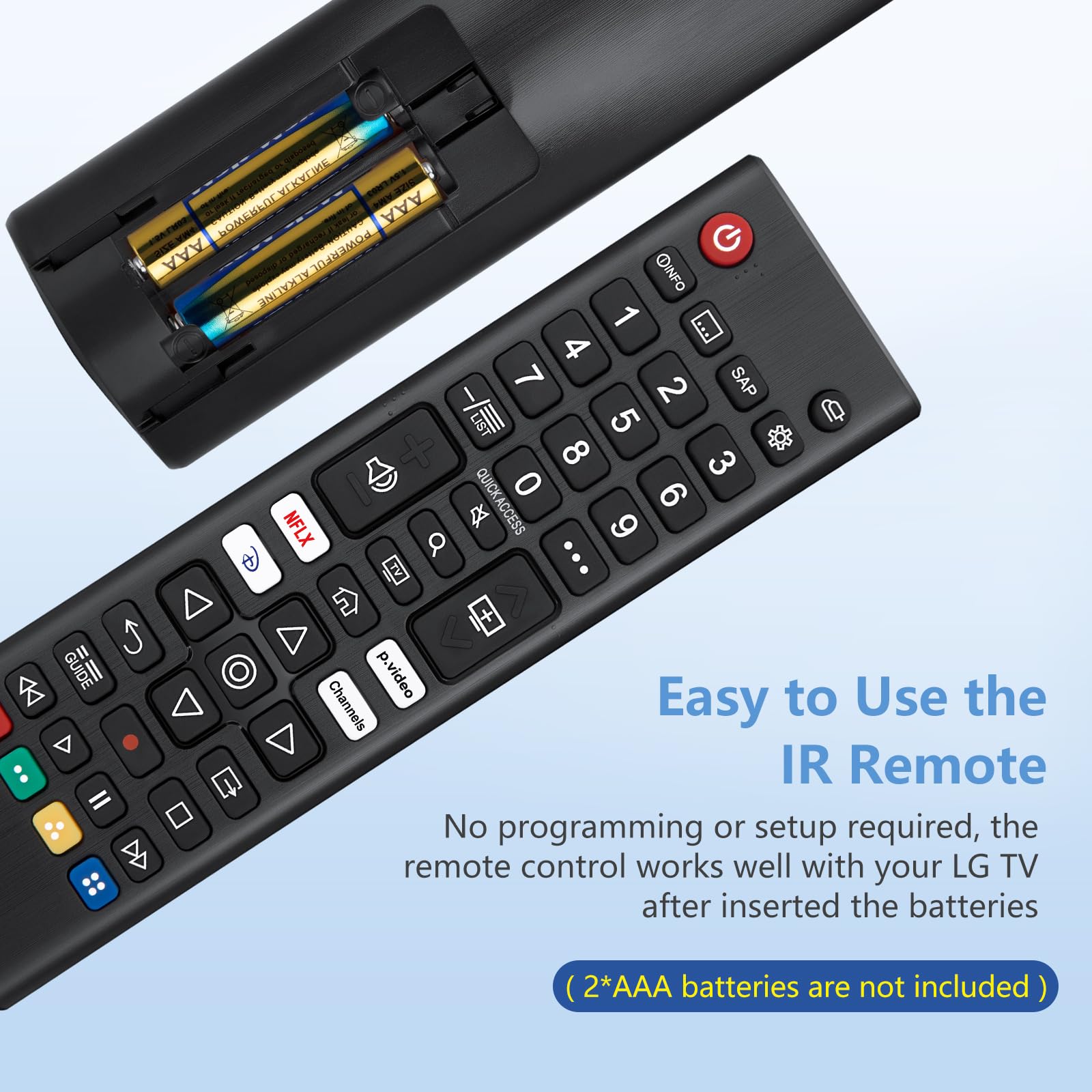 Replacement TV Remote Control — Roku, TCL, Onn, Samsung & LG — product image 38