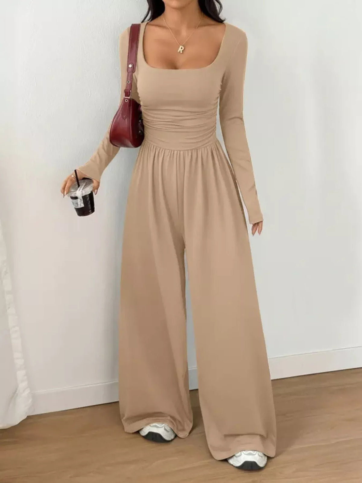 Scoop Neck Wide Leg Jumpsuit — product image 10