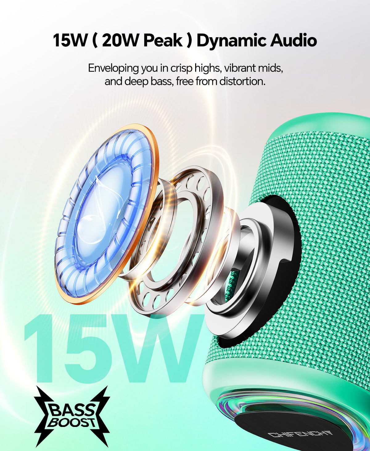 Portable Bluetooth Speaker — IPX5 Waterproof, Beach & Outdoor Ready — product image 13