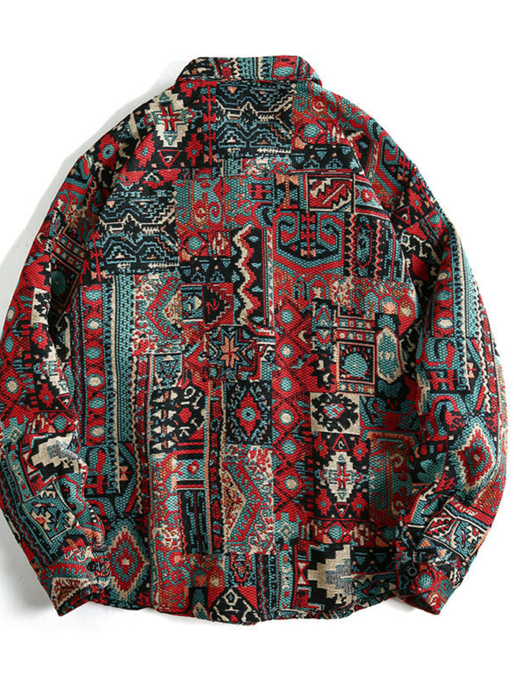 Men's Geometric Button Up Shacket — product image 2