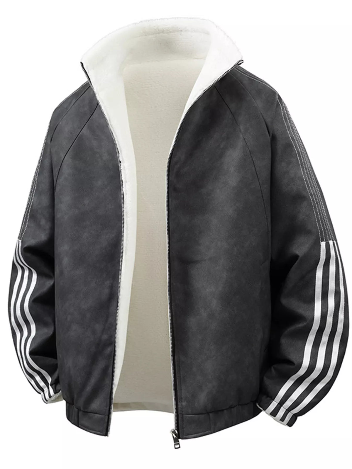 Men's fleece lined zip up jacket