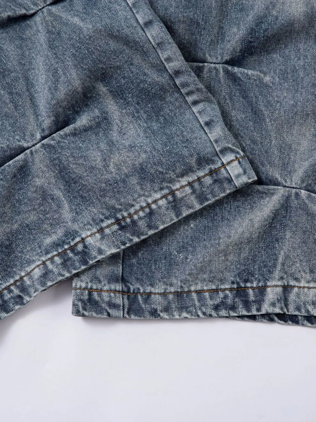Men's Ruched Wide Leg Jeans — product image 14