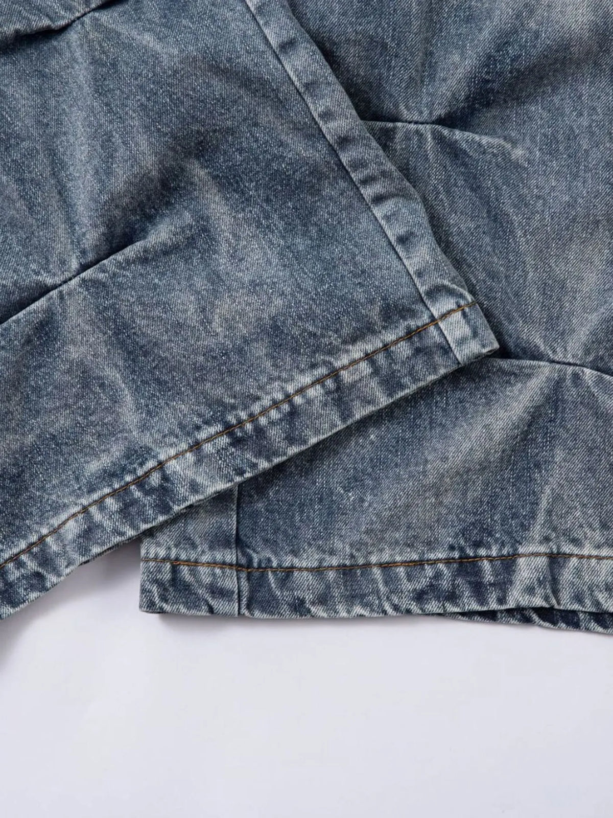 Men's Ruched Wide Leg Jeans — product image 14