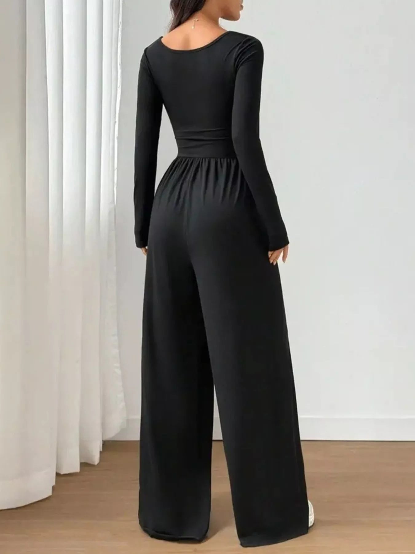Scoop Neck Wide Leg Jumpsuit — product image 4