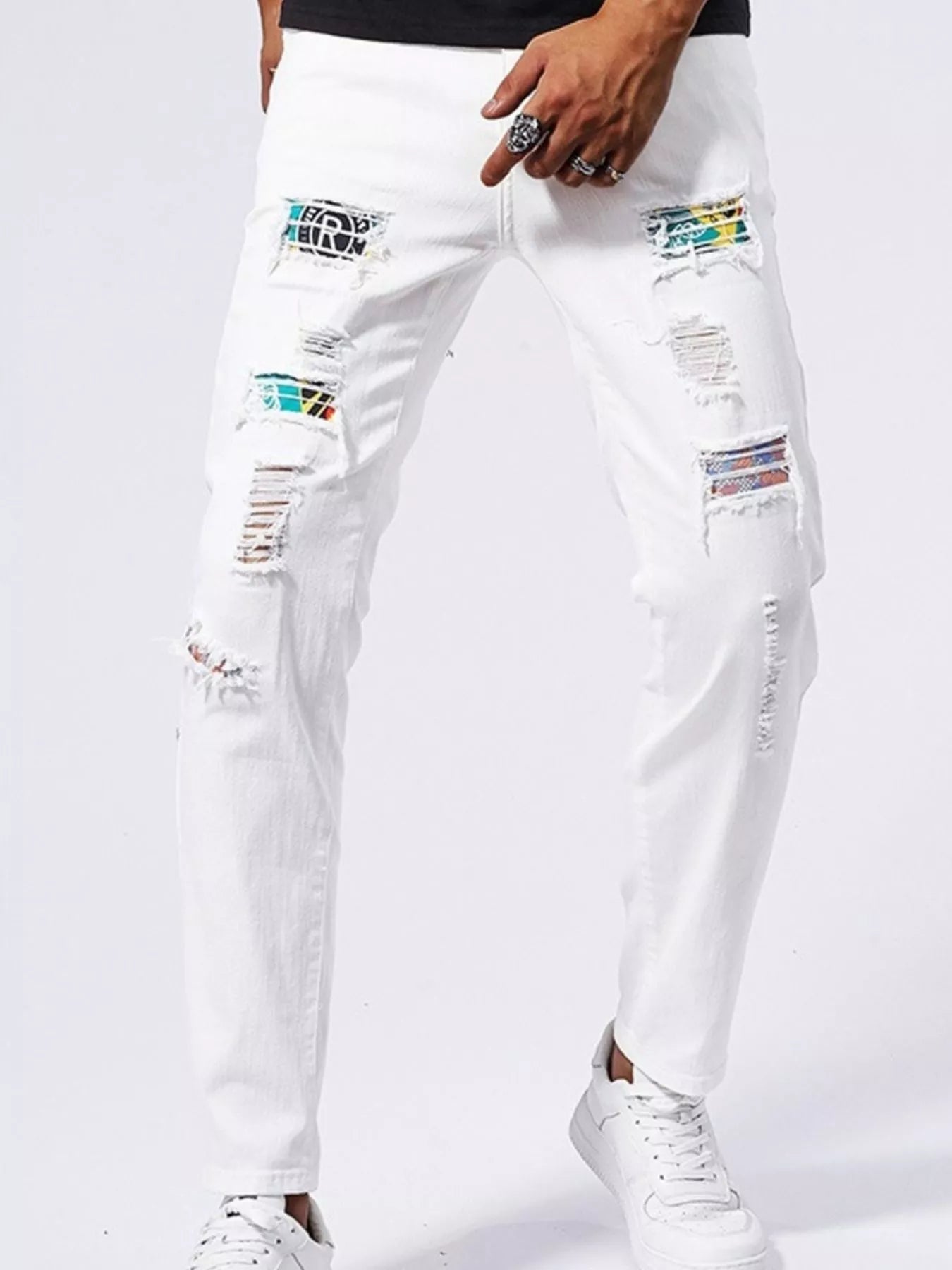 Men's Distressed Slim Fit Jeans — product image 4