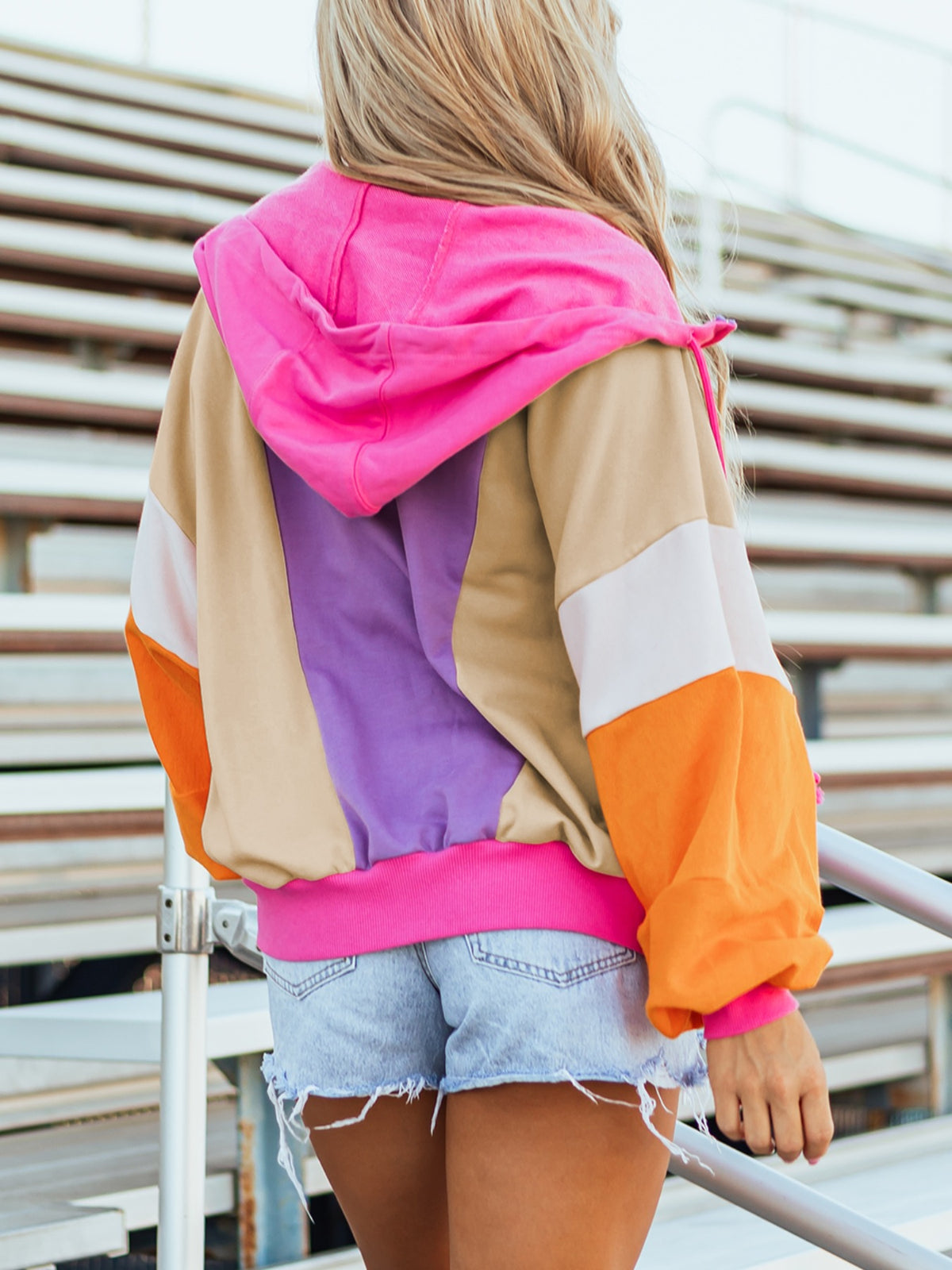 Color Block Zip-Up Hoodie — product image 4