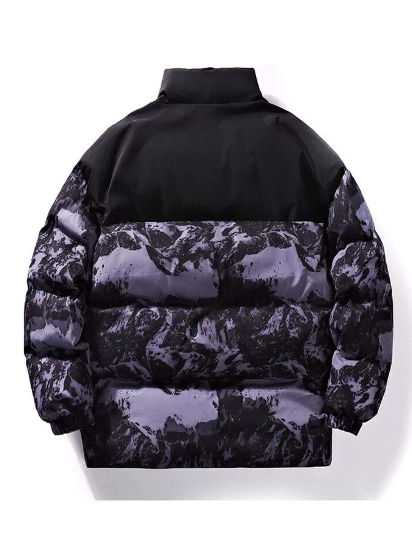 Men's Printed Padded Winter Coat — Plus Size — product image 6