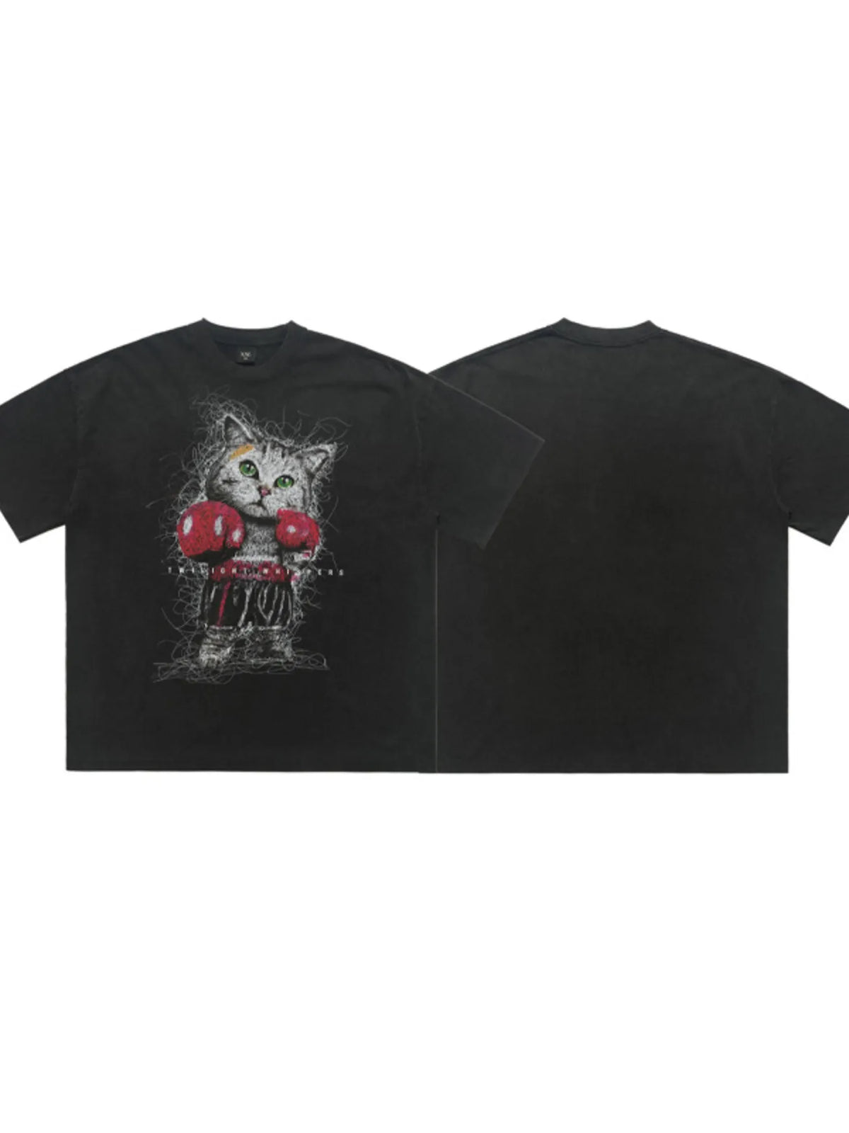 Men's Cat Graphic Vintage Wash T-Shirt — product image 6