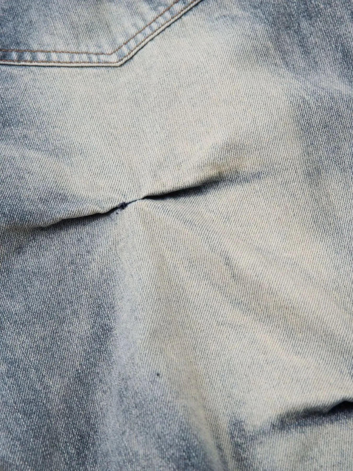 Men's Ruched Wide Leg Jeans — product image 10