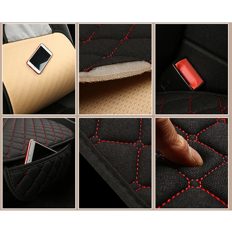 Linen Car Seat Covers — Breathable Flax, Front, Rear or Full Set — product image 5