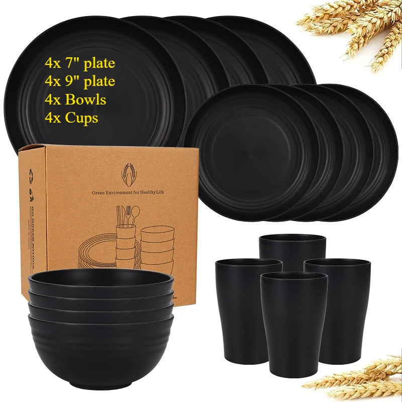 Wheat Straw Tableware Set — Plates, Bowls & Cups — product image 20