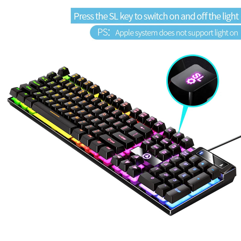 Gaming Keyboard Wired Laptop Desktops PC Computer Office Accessories Low Profile Gamer Keyboards With — product image 6