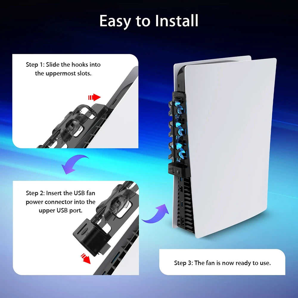 PS5 Cooling Fan — LED, for Disc & Digital Editions — product image 5