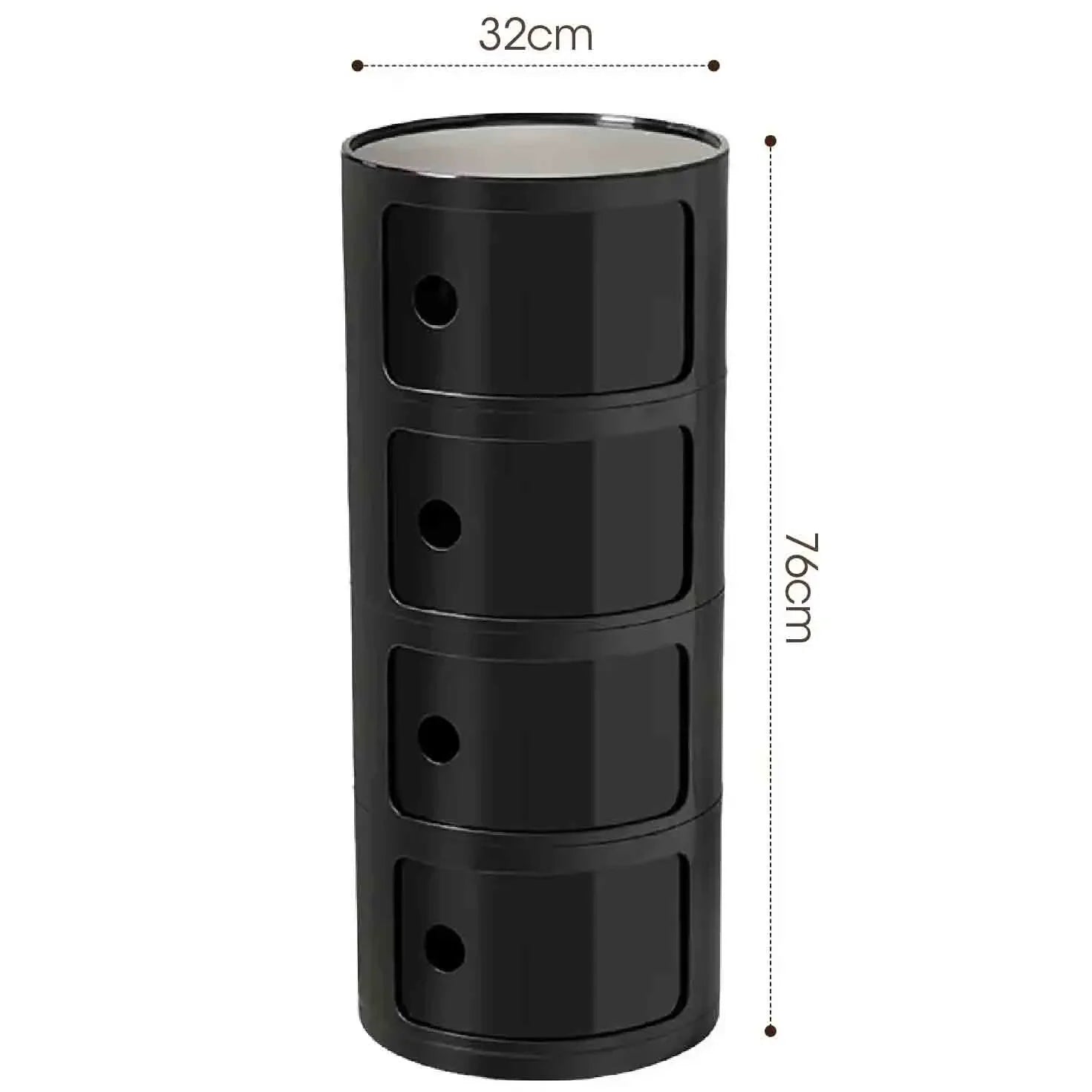 Plastic Nightstand — 5-Drawer Bedside Storage Table — product image 37
