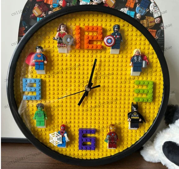 Building Block Figure Wall Clock — Room & Bedroom Decor — product image 3