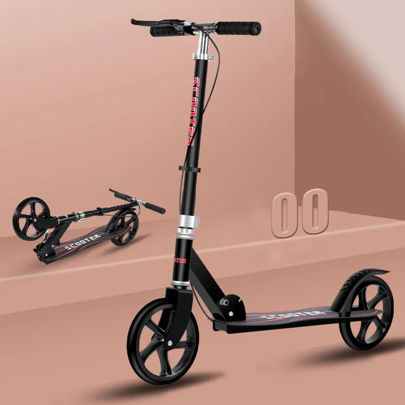 Foldable kick scooter with adjustable handlebars
