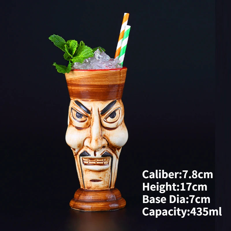 Ceramic Tiki Mug — Hawaiian Cocktail Cup, Bar Gift — product image 15