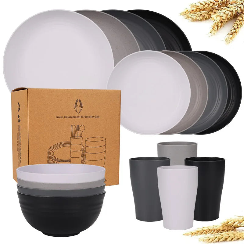 Wheat Straw Tableware Set — Plates, Bowls & Cups — product image 5