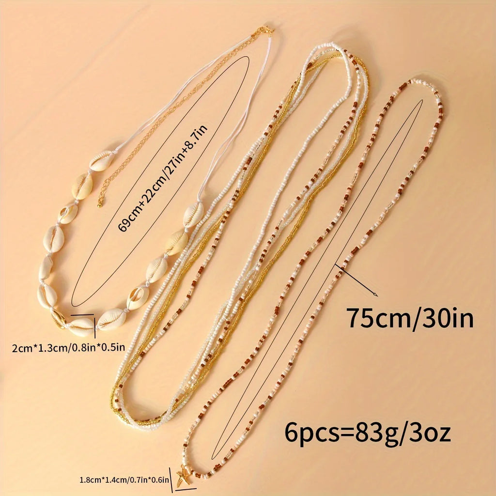 Starfish Beaded Waist Chain, 6-Pack — product image 4