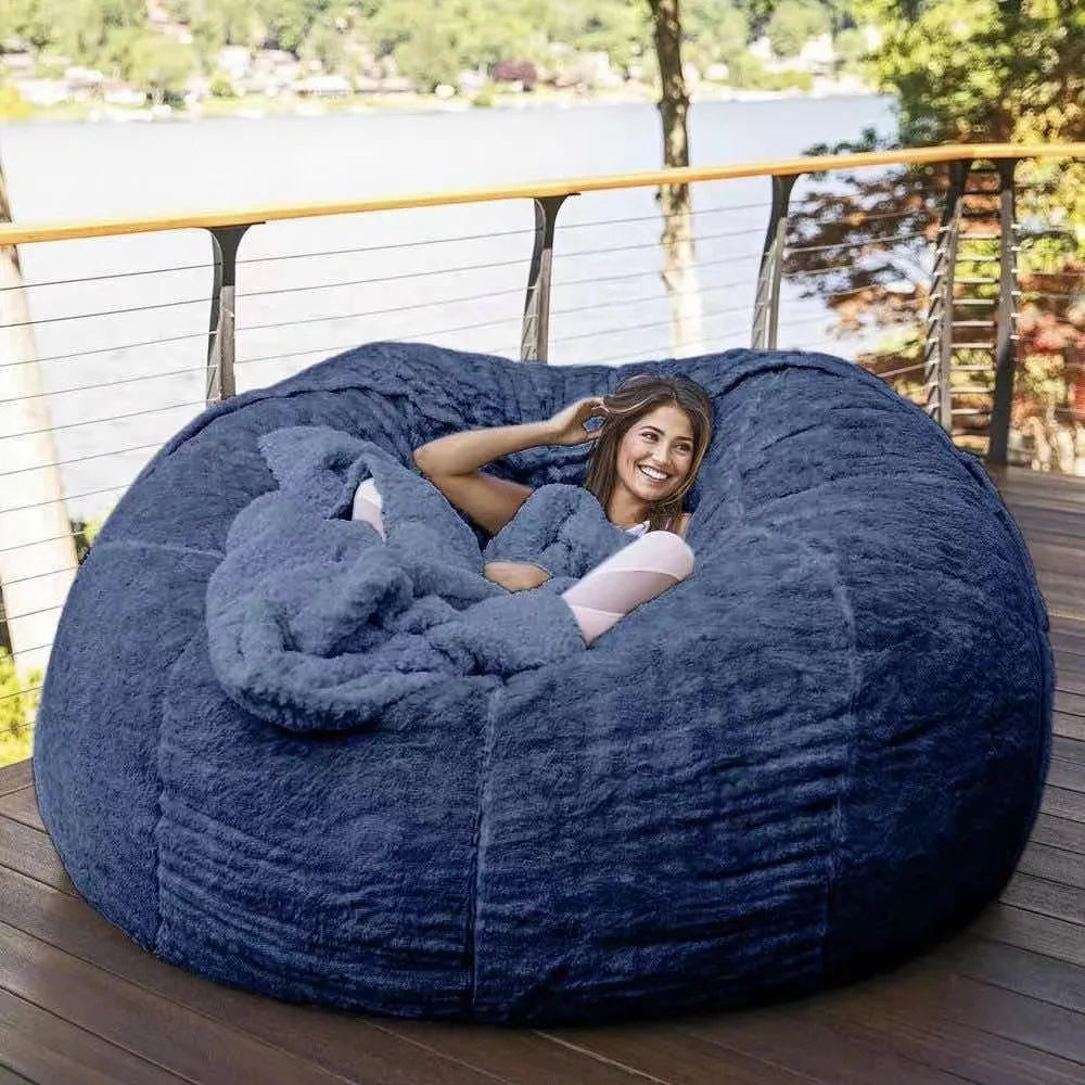 Fur-Style Bean Bag Sofa Chair — Single Seat — product image 13
