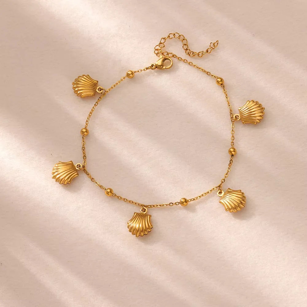 Gold-Tone Pearl and Chain Anklet — product image 26