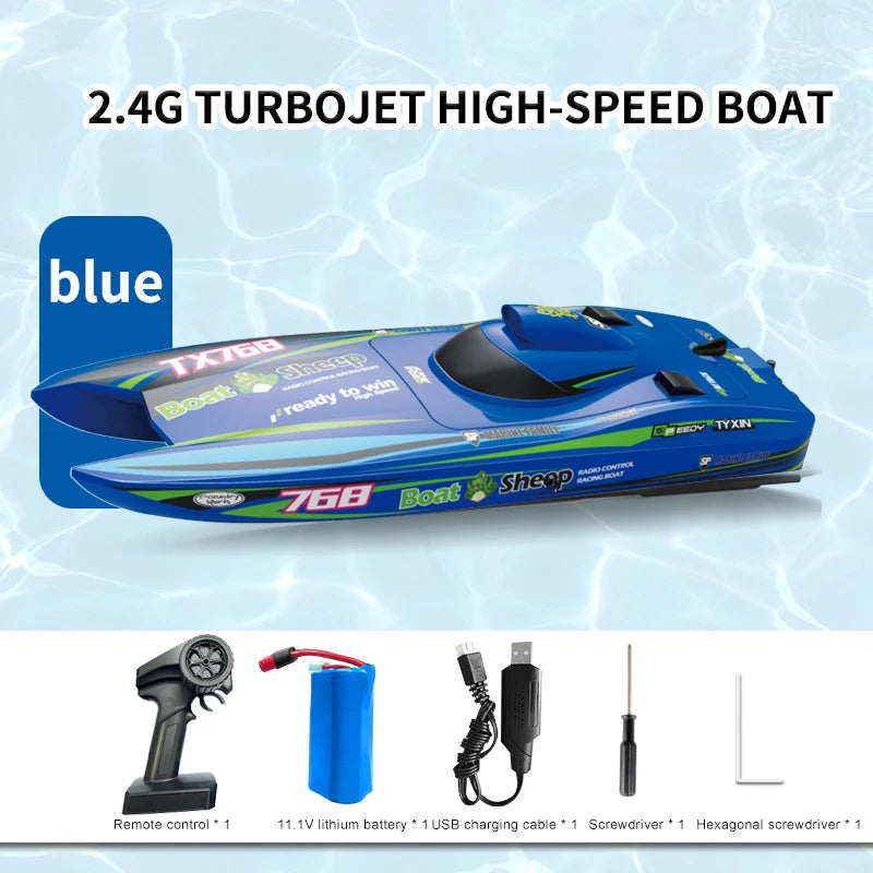 TX768 RC Speedboat — 2.4G Brushless Turbojet Remote Control — product image 6