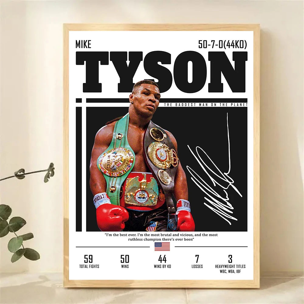 Boxing Legends Canvas Wall Art — Black & White Prints — product image 3