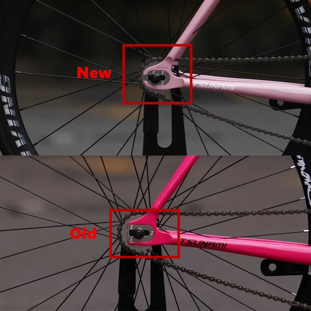 Tsunami Fixed Gear Bike SNM100 Aluminum Alloy Frame Fixie Single Speed Bicycle 700C Fits V-brakes For — product image 3